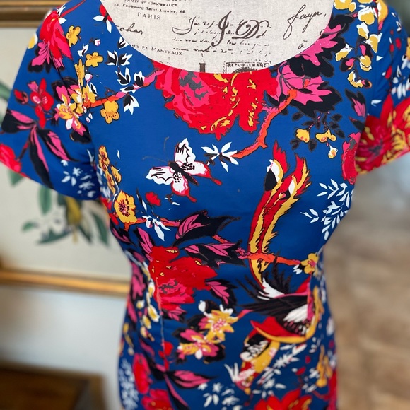 Anthropologie Plenty Tracy Reese Floral Bird Dress ~ 4 ~ 🕊 - Picture 2 of 10